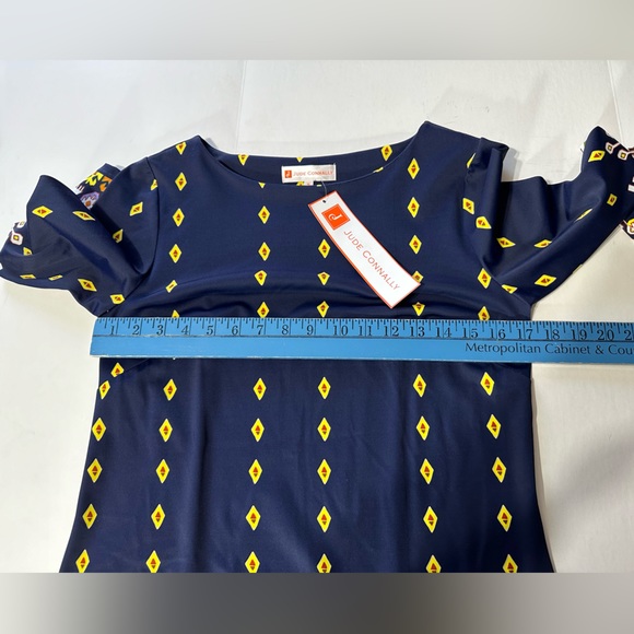 Jude Connally Women’s Marlowe Shift Dress Navy Medallion Border Long sle… - Picture 10 of 15
